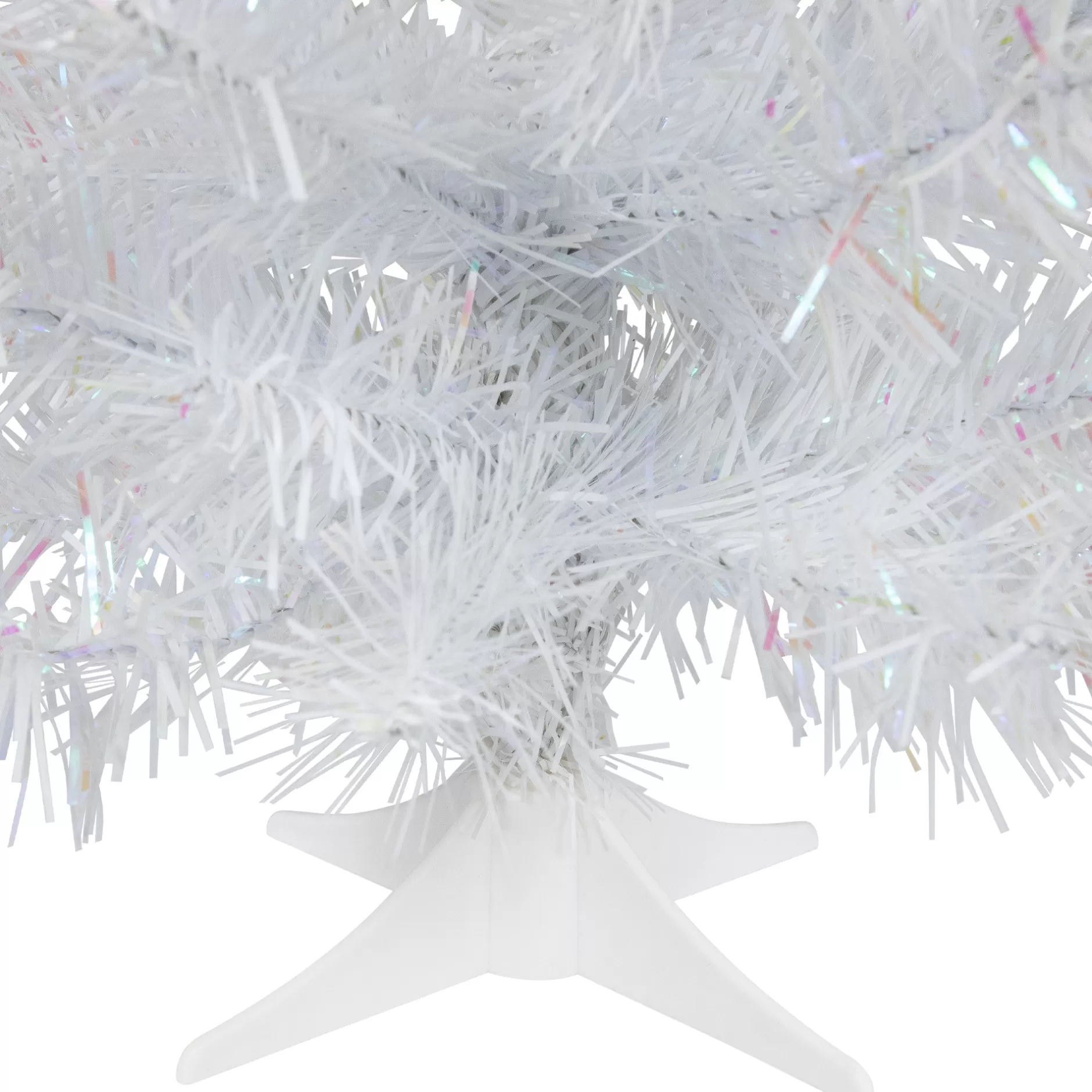 Online 18" White Iridescent Spruce Artificial Christmas Tree - Unlit Colorful