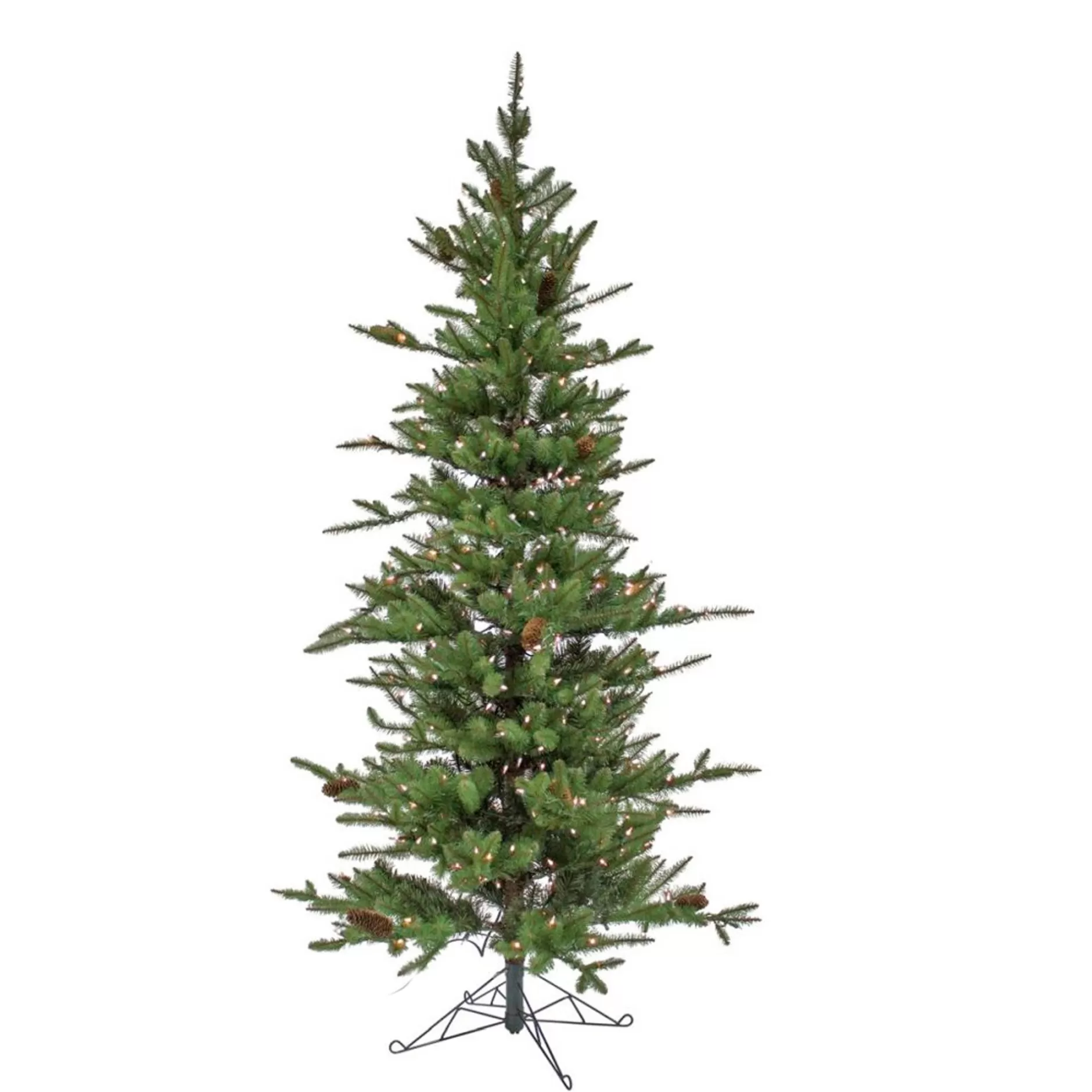 Flash Sale 7' X 60" Pre-Lit Medium Pine Artificial Christmas Tree – Warm White Lights Pre-Lit