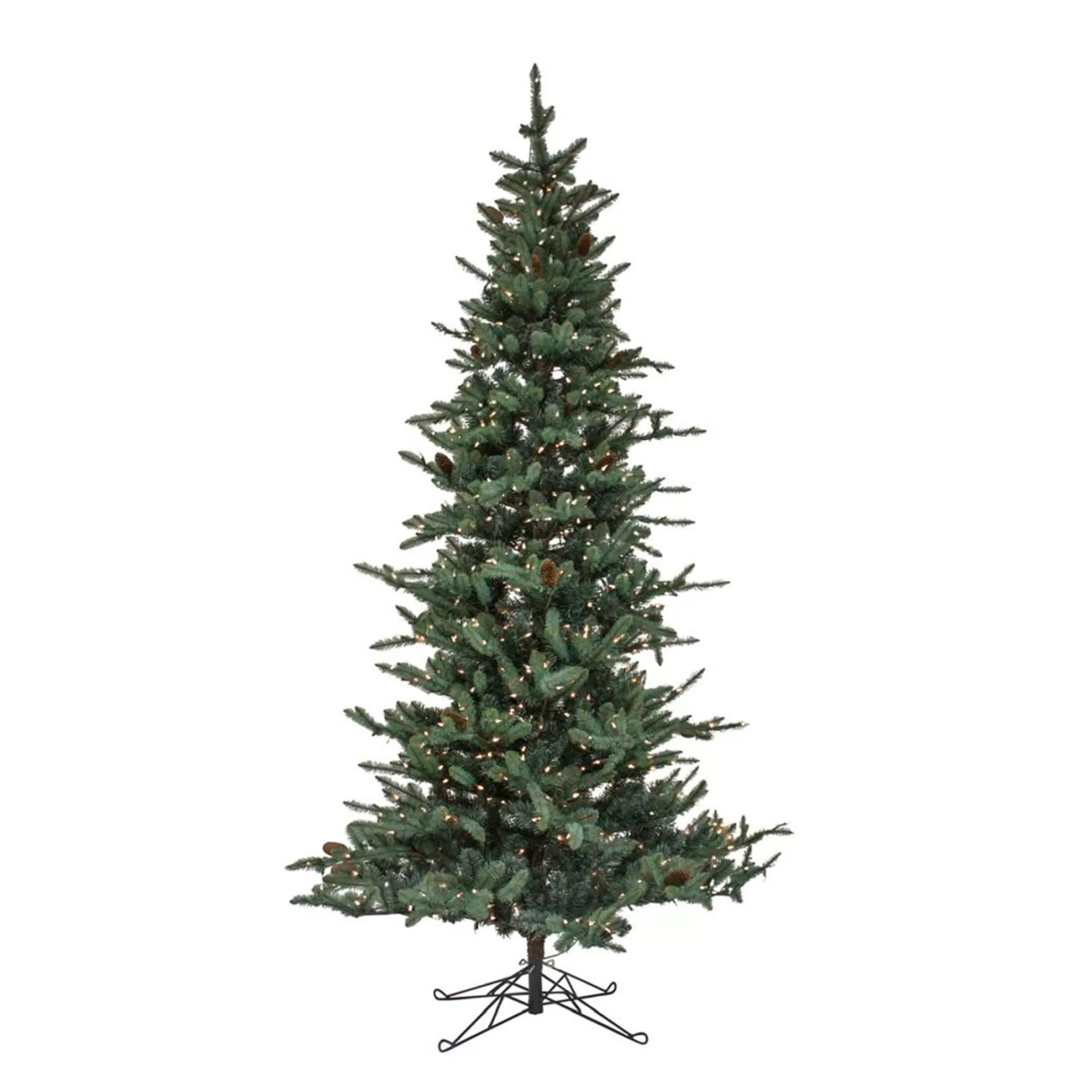 Best 9' X 58" Pre-Lit Medium Pine Artificial Christmas Tree – Warm White Lights Pre-Lit